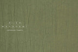 Japanese Fabric Washed Cotton - green 255 - 50cm