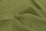 Japanese Fabric Shokunin Collection Yarn-Dyed Sun-Dried Double Gauze - green -  50cm
