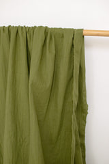 Japanese Fabric Shokunin Collection Yarn-Dyed Sun-Dried Double Gauze - green -  50cm