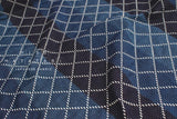 Japanese Fabric Indigo Aizome Yarn Dyed Katsuo Sashiko - 50cm