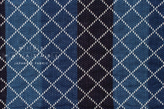 Japanese Fabric Indigo Aizome Yarn Dyed Katsuo Sashiko - 50cm