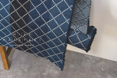 Japanese Fabric Indigo Aizome Yarn Dyed Katsuo Sashiko - 50cm