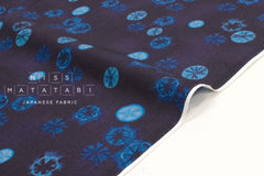 Japanese Fabric Indigo Style Shibori Print - A - 50cm