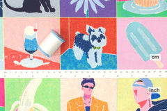 Japanese Fabric 90s Boy - 50cm