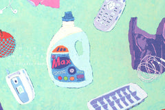 Japanese Fabric 90s Boy at Home - 50cm