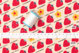 Japanese Fabric Kokka Retro Sweet Fruits Strawberry - A - 50cm
