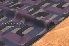 Japanese Fabric Connecting - purple, grey - 50cm