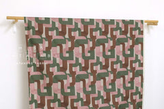 Japanese Fabric Connecting - pink, green - 50cm