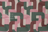 Japanese Fabric Connecting - pink, green - 50cm