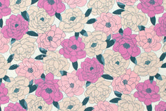 Japanese Fabric Fresh Flowers - A - 50cm