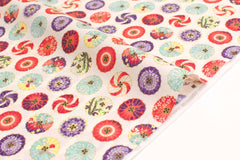 Japanese Fabric Wagasa Umbrella - A metallic - 50cm