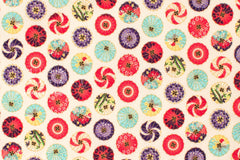 Japanese Fabric Wagasa Umbrella - A metallic - 50cm