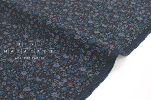 Japanese Fabric Corduroy Palais Fleur - D - 50cm