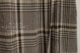 Japanese Fabric Shokunin Collection Yarn-Dyed Check Plaid - black - 50cm