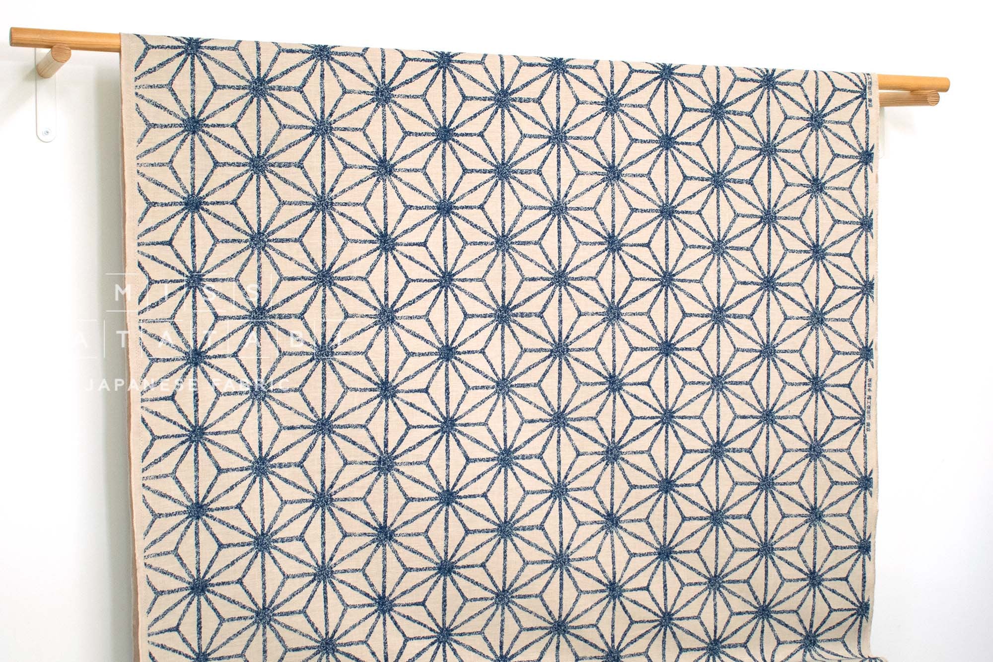 Japanese Fabric Asanohana - 1B - 50cm