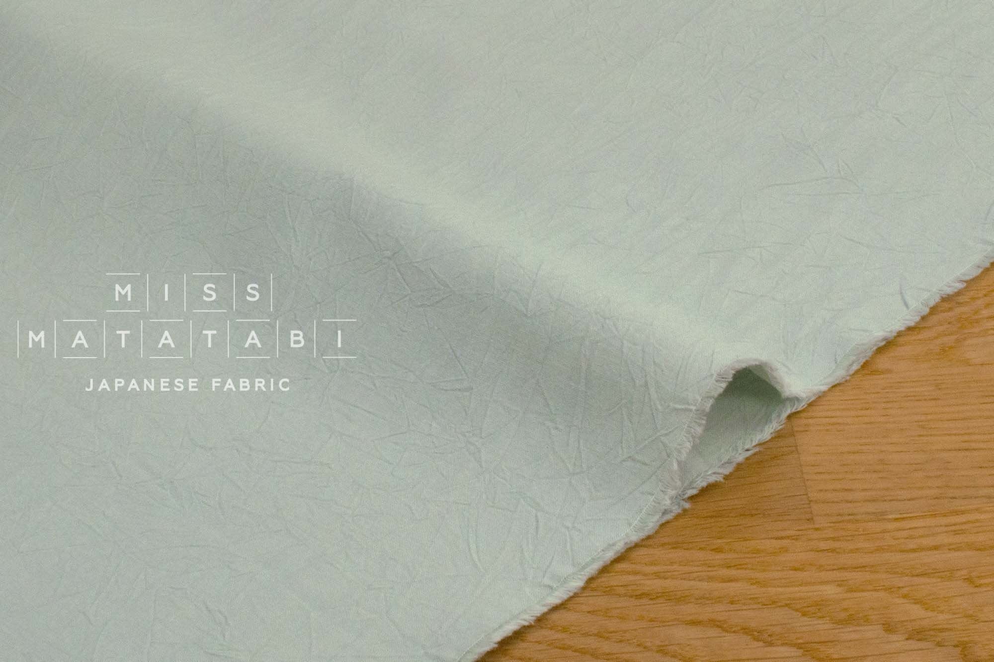 Japanese Fabric Washed Cotton - light sage 53 - 50cm