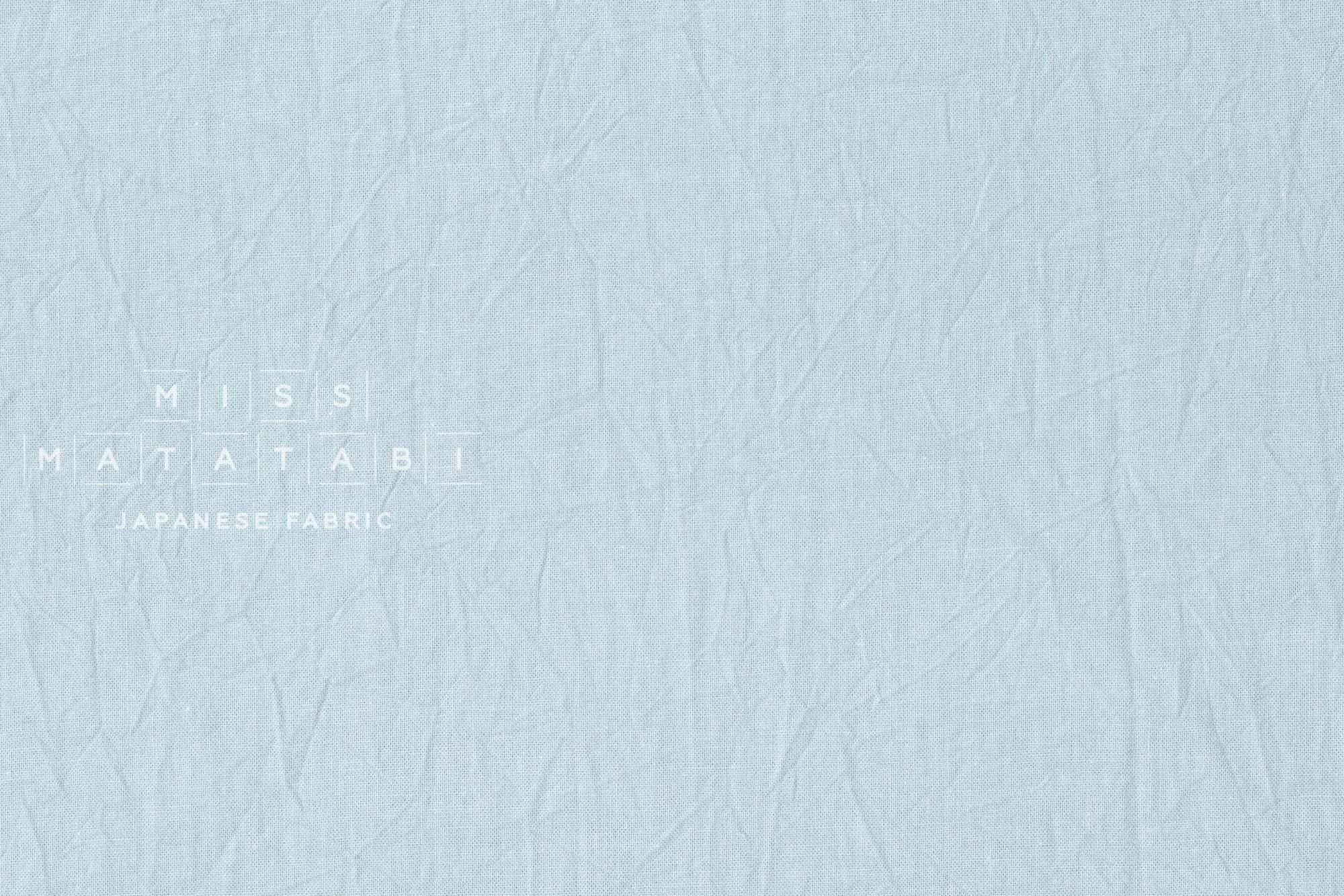 Japanese Fabric Washed Cotton - light blue 63 - 50cm