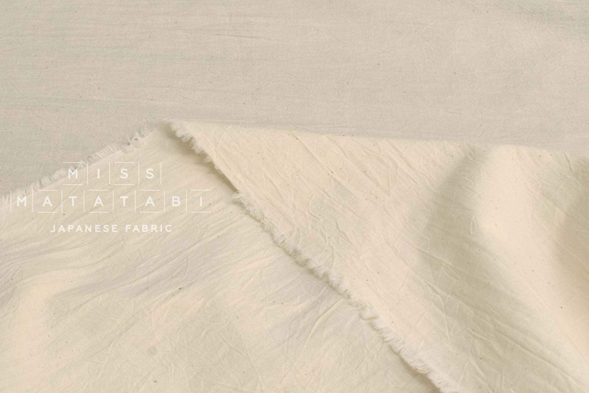 Japanese Fabric Washed Cotton - unbleached KN - 50cm