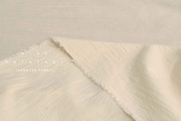 Japanese Fabric Washed Cotton - unbleached KN - 50cm