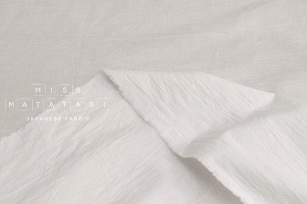 Japanese Fabric Washed Cotton - off white OW - 50cm