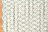Japanese Fabric Embroidered Scallop Selvedge Broderie Anglaise - grey - 50cm