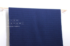 Japanese Fabric Indigo Aizome Yarn Dyed Asagi Sashiko - 50cm
