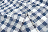 DEADSTOCK Japanese Fabric 100% Linen Check Plaid - 16 -  50cm