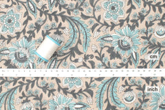 Hand Printed Indian Cotton Voile - G3 - 50cm