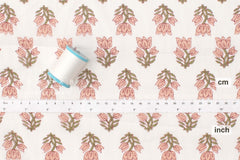 Hand Printed Indian Cotton Voile - A1 - 50cm