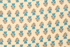 Hand Printed Indian Cotton Voile - A3 - 50cm