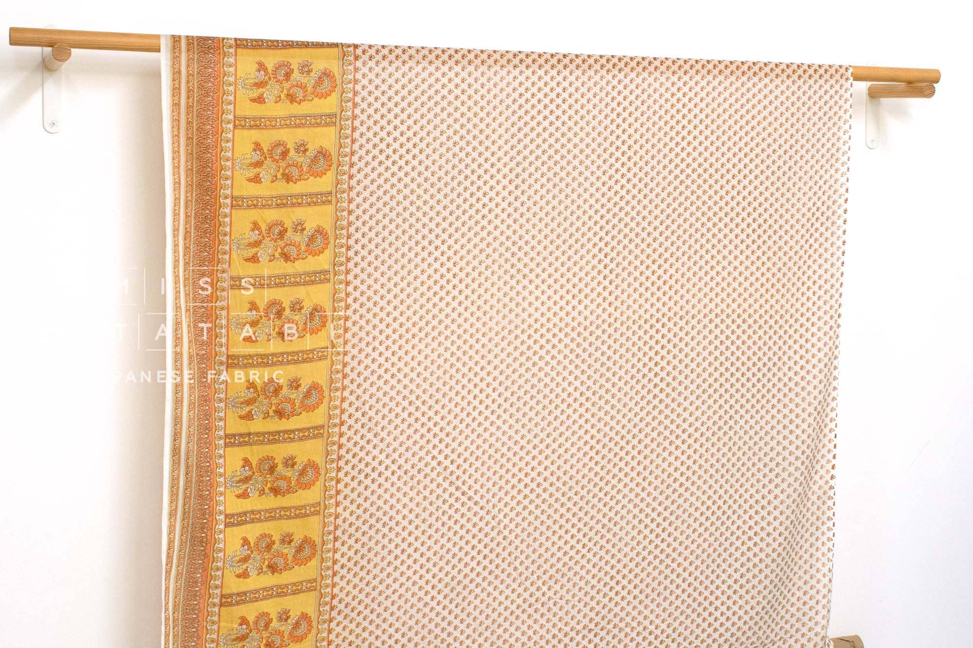 Hand Printed Indian Cotton Voile - C1 - 50cm
