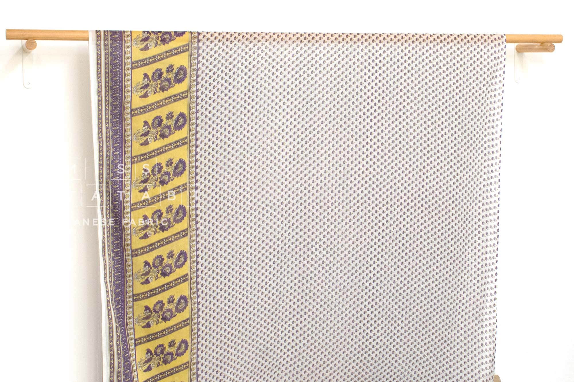 Hand Printed Indian Cotton Voile - C2 - 50cm