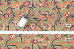 Hand Printed Indian Cotton Voile - G4 - 50cm