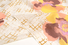 Hand Printed Indian Cotton Voile - F1 - 50cm