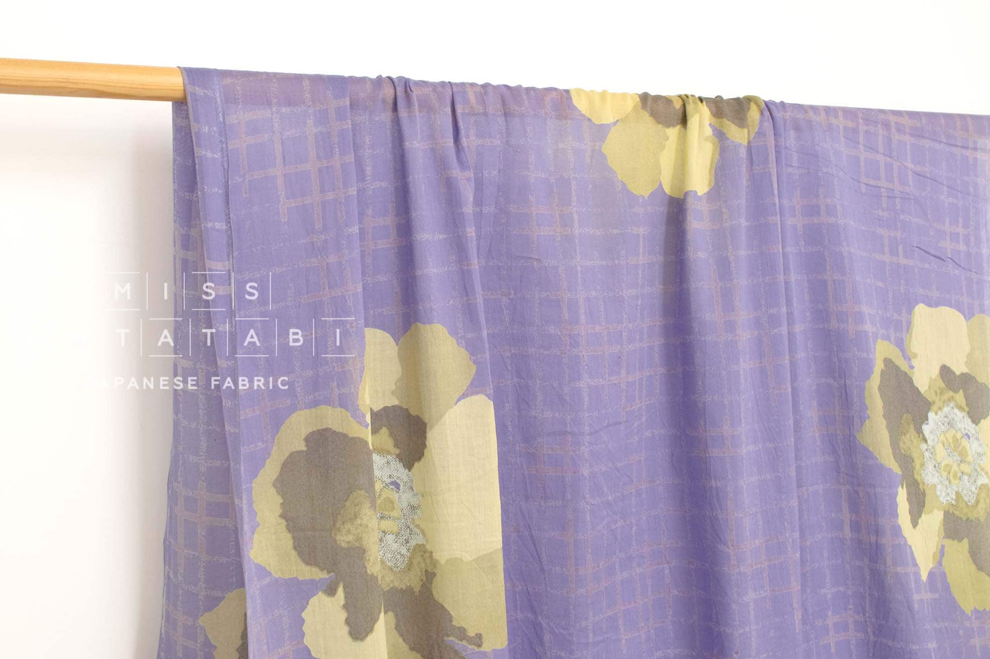Hand Printed Indian Cotton Voile - F2 - 50cm