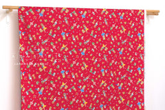Japanese Fabric Retro Pop Girls - red - 50cm