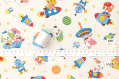 Japanese Fabric Retro Space - off white - 50cm