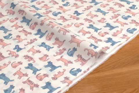 Japanese Fabric Cat Island - B - 50cm