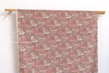 Japanese Fabric Castles Linen Blend - pink - 50cm