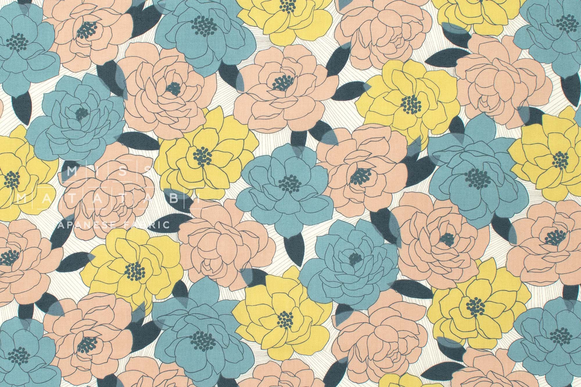 Japanese Fabric Fresh Flowers - B - 50cm