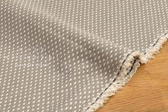 Japanese Fabric Yarn-Dyed Dot Dobby - taupe - 50cm