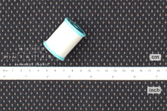 Japanese Fabric Yarn-Dyed Dot Dobby - charcoal - 50cm