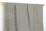 DEADSTOCK Japanese Fabric 100% Linen Check Plaid - 31 -  50cm