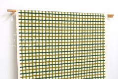 Japanese Fabric Recycled Cotton Canvas Check - D - 50cm