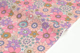 Japanese Fabric Retro Vintage Flowers - C - 50cm