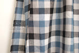 DEADSTOCK Japanese Fabric 100% Linen Check Plaid - 2 -  50cm