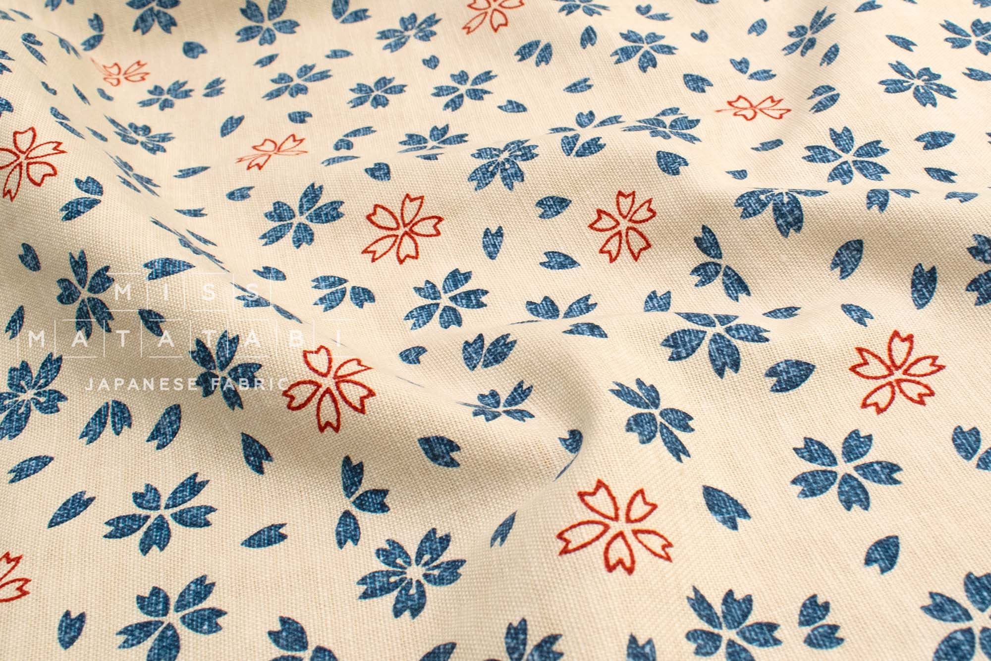 Japanese Fabric Sakura Cherry Blossoms - 8B - 50cm