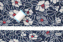 Japanese Fabric Tsubaki Camellia - 7A - 50cm