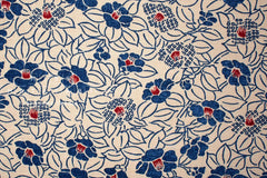 Japanese Fabric Tsubaki Camellia - 7B - 50cm