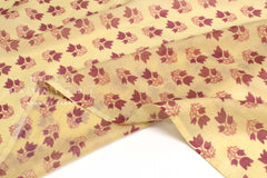 Hand Printed Indian Cotton Voile - A4 - 50cm